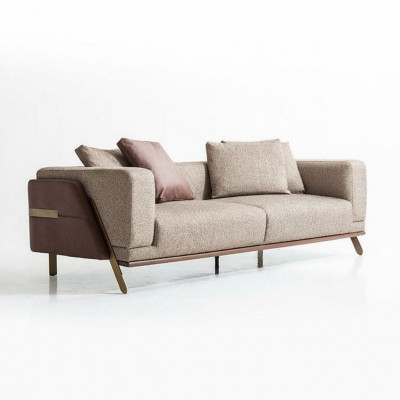 Luxus Sofa 4 Sëtz Sofas Modern Polstersofa Textil Designer Couch Nei
