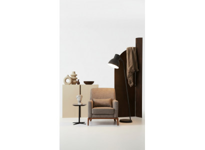 Klassesch Still Fernseesofa 1-Sëtzer Couch Designer Textilstuffen Polster