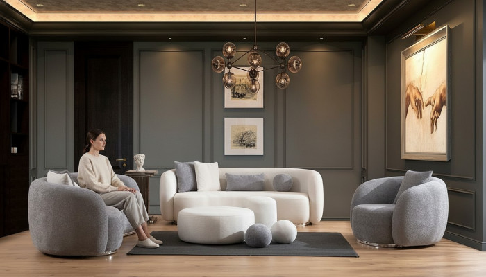 Sofagarnitur 4 3 1 Platz Wohnzimmer Komplett Sofas Set Modern Set Hocker