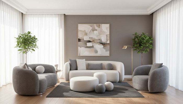 Sofagarnitur 4 3 1 Platz Wohnzimmer Komplett Sofas Set Modern Set Hocker