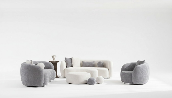 Sofagarnitur 4 3 1 Platz Wohnzimmer Komplett Sofas Set Modern Set Hocker