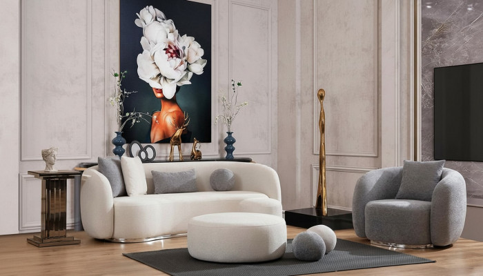 Modern Set Sofagarnitur 3 1 Sëtzer Wunnzëmmer Komplett Sofas Set Hocker