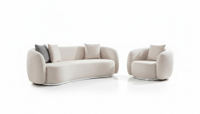 Modern Set Sofagarnitur 3 1 Sëtzer Wunnzëmmer Komplett Sofas Set Hocker