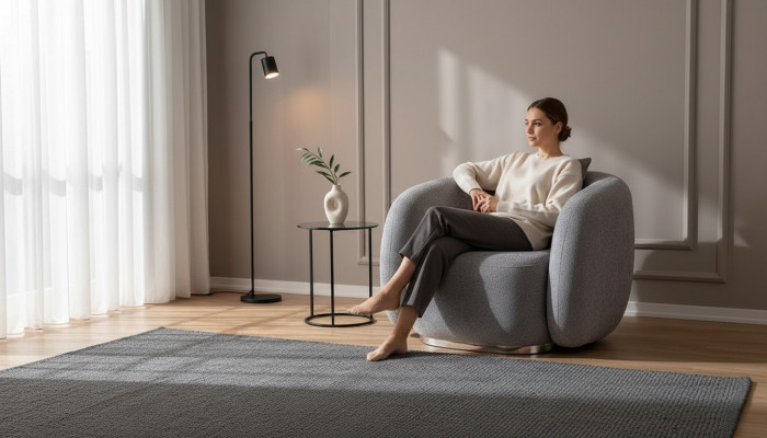 Fauteuil Design Canapé Sofa Sëtzer Textil Lounge Club Polster Luxus Sëtz Relax
