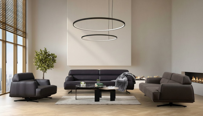 Sofagarnitur 3 3 1 Sëtzer Modern Komplett Set Polster Garnitur Canapé-Garnitur