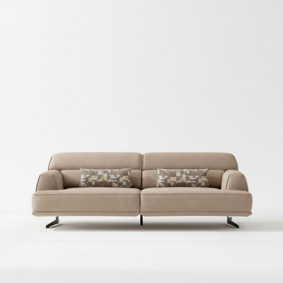 Sofa 3-Sëtzer Designer Sofa Canapé Sofaen Canapéë Stoff Textil Nei Polster