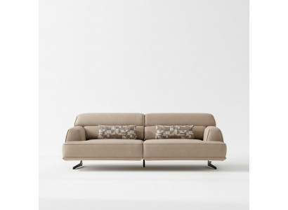 Sofa 3-Sëtzer Designer Sofa Canapé Sofaen Canapéë Stoff Textil Nei Polster
