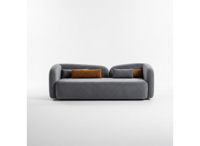 Wunnzëmmer Sofa 3 Sëtzer Designer Couch Polster Sofas Stoff Textil Nei