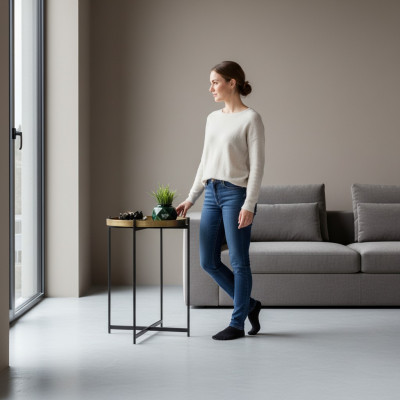 Soffatisch Kaffisdësch Niewendësch Designer Dësch Wunnzëmmerdësch Dëscher Neit