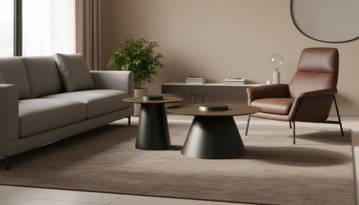 Modernen Dësch matzen 2x Kaffisdësch Säitendësch Designer Dësch Dëscher Nei