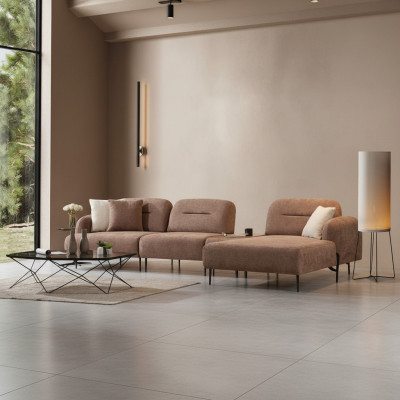 Brongen Wunnzëmmer Ecksofa Designer Polster Wunnlandschaft L-Form Canapé