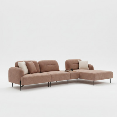 Brongen Wunnzëmmer Ecksofa Designer Polster Wunnlandschaft L-Form Canapé