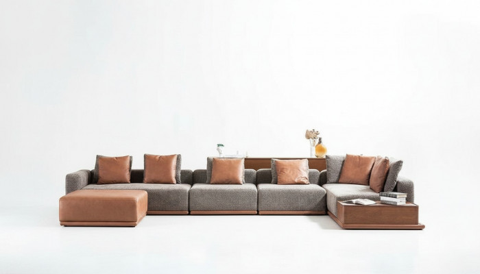 Polstersofa Eckgarnitur Ecksofa L Form Stoffsofa Canapé Modern Sofa Gro
