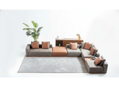 Grouss Polstersofa Eckgarnitur L-Form Ecksofa Modern Stoffsofa Couch