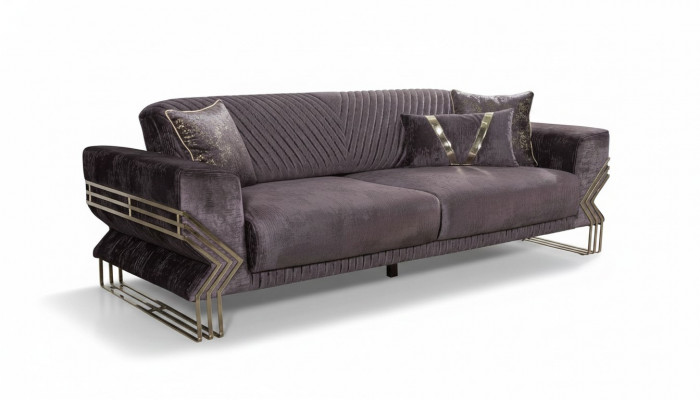 Elegante Dräisiichter Modern Wunnzëmmer Luxus Couch Polster 3 Sëtzer