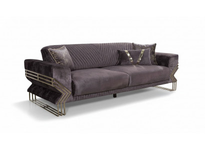 Elegante Dräisiichter Modern Wunnzëmmer Luxus Couch Polster 3 Sëtzer