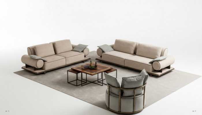 Luxus Canapé Set Canapé Garnitur Canapéë 4 3 1 Sëtzer Stëfter 3-delig Couch Set