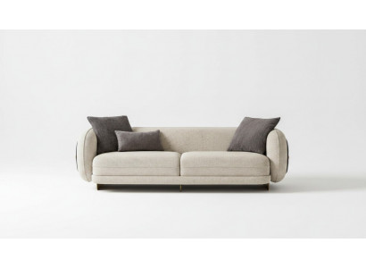 Wunnzëmmer Textil Sofa 3 Sëtzer Luxus Miwwelen Sëtz Design Couch Lounge nei