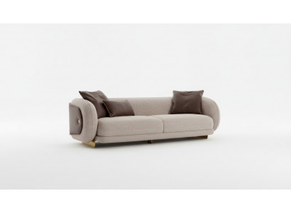 Wunnzëmmer Textil Sofa 4 Sëtzer Luxus Miwwelen Sëtz Design Canapé Lounge nei