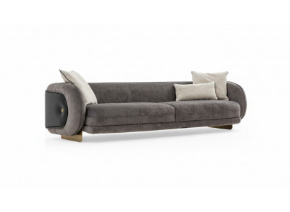 Wunnzëmmer Gro Textil Sofa 4 Sétzer Luxus Miwwelen Sëtzdesign Couch Lounge