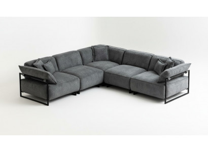 Stoffcouch Couch Wunnlandschaft Eckdesign Modern Sofa Ecksëtz L-Form Gro