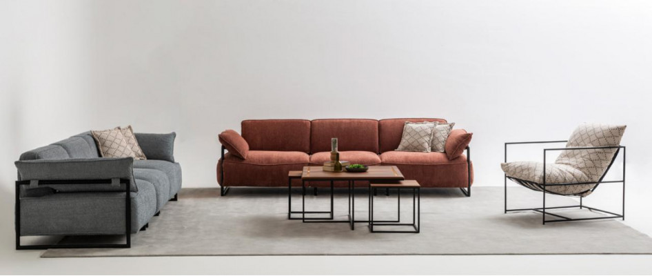 Luxuriéis Sofagarnitur 2x Véiersëtzer Designer Sessel Wunnzëmmer Sofasen