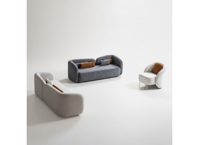 Canapé-Set x2 3-Plaz Canapéen 1-Plaz Modern Komplett Set Polster Garnitur