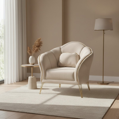 Modern Chesterfield Design Beige Canapé 2x Sëtz Still Polster Couch Couchen Nei