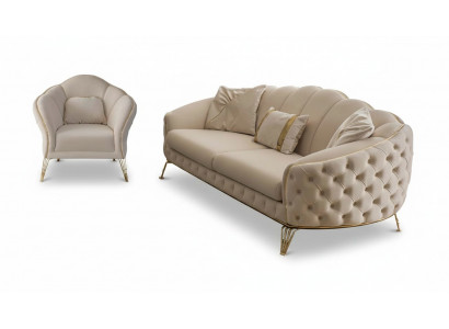 Sofagarnitur 3 3 1 Sëtzer Modern Komplett Set Polster Garnitur Couchgarnitur