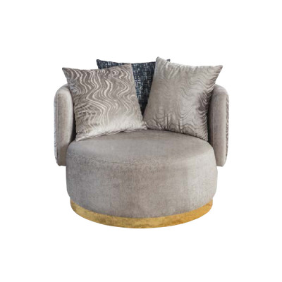 Design Sëtz Luxus Einsëtzeger Modern Lehn Textil 1 Sëtz Miwwel Einsëtzeger