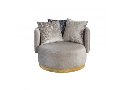 Design Sëtz Luxus Einsëtzeger Modern Lehn Textil 1 Sëtz Miwwel Einsëtzeger
