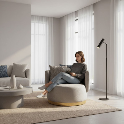 Modern Design 2x Fotell Luxus Eensëtzer Liegstull Textil Miwwelen Eensëtzer nei