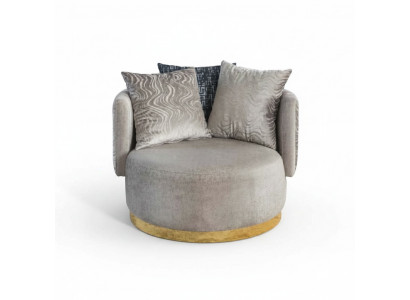Modern Design 2x Fotell Luxus Eensëtzer Liegstull Textil Miwwelen Eensëtzer nei