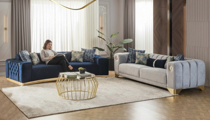 Sofagarnitur 4 3 Sëtzer Design Couch Polster Canapéë Modern Grupp Set nei