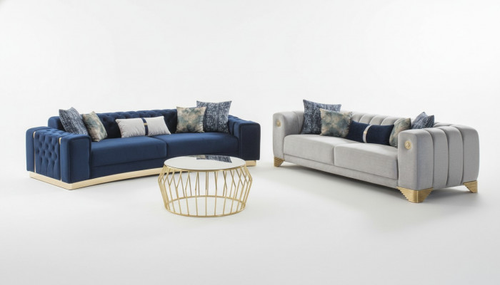 Sofagarnitur 4 3 Sëtzer Design Couch Polster Canapéë Modern Grupp Set nei