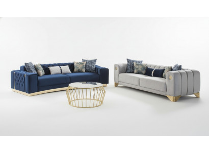 Sofagarnitur 4 3 Sëtzer Design Couch Polster Canapéë Modern Grupp Set nei