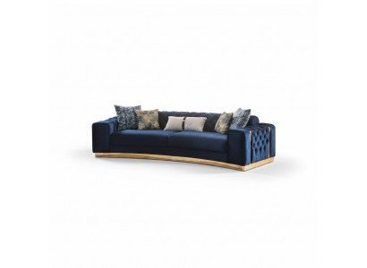 Luxuriéis 2x Chesterfield Sofen Eedel Miwwelen Designer Polster 4-Plazëger