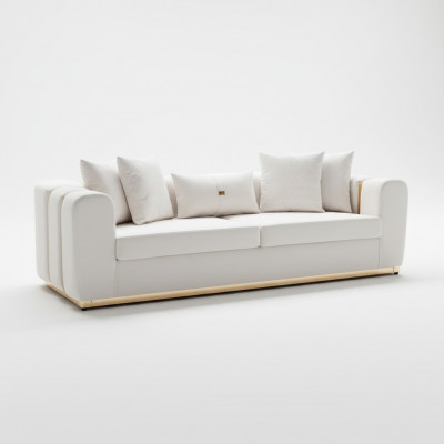 Exklusiv 4-Sëtz Designer Polster Sofas Luxus Wunnzëmmer Miwwelen