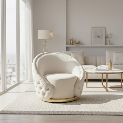 Modern Chesterfield Wäiss 2x Sëtzcanapé Sofa Polstersëtz Lounge Relax Nei
