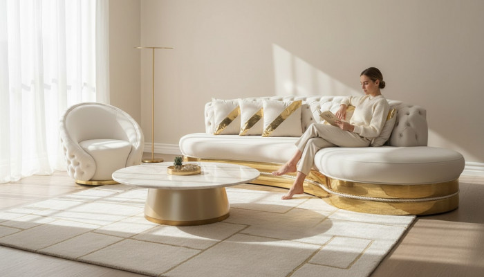 Modern Chesterfield Set Luxus Sofagarnitur Ronne Sessel 3-Sëtzer 2tlg