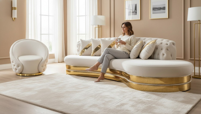 Stilvoll Chesterfield Canapé Designer Stuff Set 3-Sëtzer