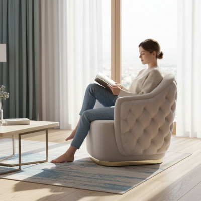 Still Afa Sëtzpolster-Design Luxus Stoffcouch wäiss Sofa Nei