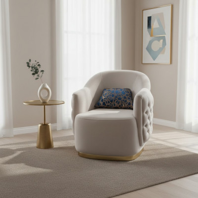 Still Afa Sëtzpolster-Design Luxus Stoffcouch wäiss Sofa Nei