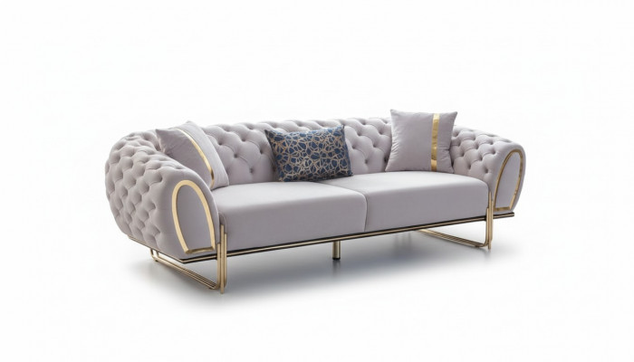 Luxuriéis 2x Chesterfield Sofas Designer Polster Couchen Modern Miwwelen