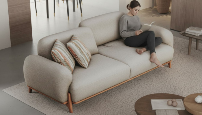 Wäissen Chesterfield 3-Platze Luxus Wunnzëmmer Miwwel Polster Canapéen