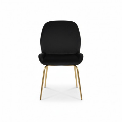 Schwaarze Këssen Fotell Designer Iesszëmmerstull Modern Kichenstullen