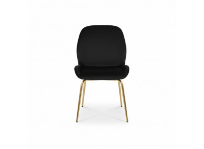 Schwaarze Këssen Fotell Designer Iesszëmmerstull Modern Kichenstullen
