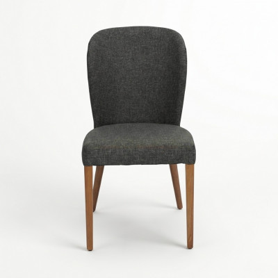 Groue Modernen Holzstull Polster Lehnstill Designer Eensëtzer Fotel