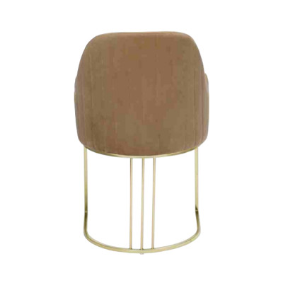 Gëllene Edelstolstull Moderne Polster Einsëtzer Designer 1x Lehnstull