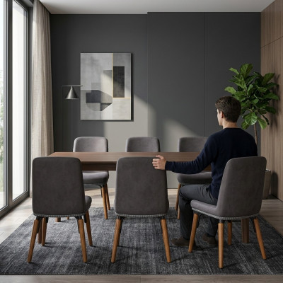 Design 6x Still Set Fauteuil Grupp Stull Gastronomie Nei Iesssall Kichen Gruppen